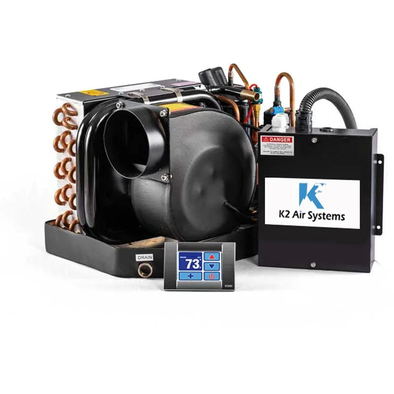 Dometic vs K2 marine AC units side by side